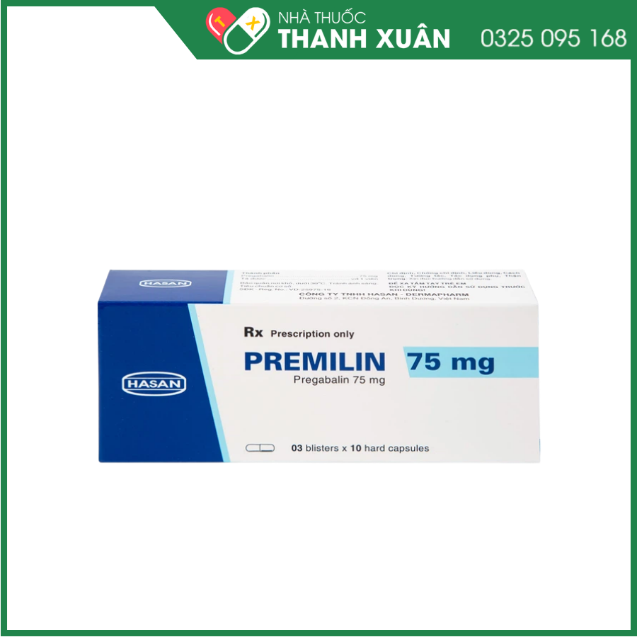 Premilin 75 mg hỗ trợ trong điều trị các cơn động kinh cục bộ, rối loạn lo âu, đau dây thần kinh